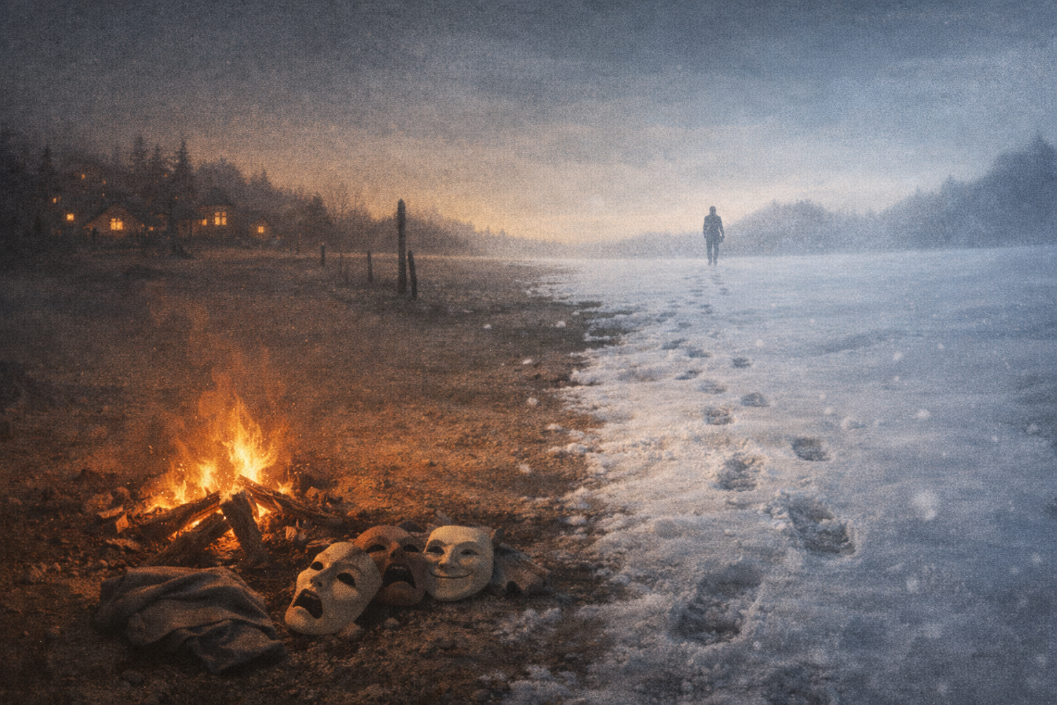 An abstract illustration representing the collapse of tech’s cushy perk era and the end of the developer Valhalla illusion.